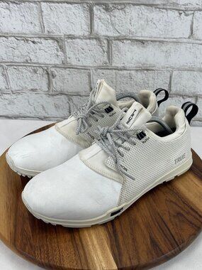 True Linkswear Original 1.2 Mens 12 White Leather Spikeless Waterproof Golf Shoe